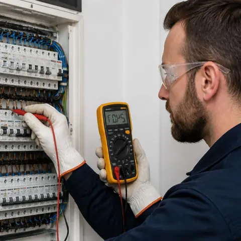 Silivri elektrikçi ekibinin sahil ve yazlık yapı stoğunda nem, tuzlu hava ve mevsimlik enerjilendirme kaynaklı kaçak arızaları için yerinde çalışması