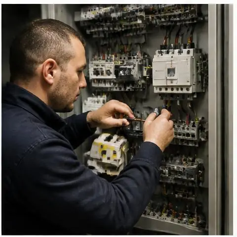 Büyükçekmece Çakmaklı Mahallesi elektrikçi ekibinin üç fazlı panolarda faz dengesizliği ve ısınma için yerinde çalışması