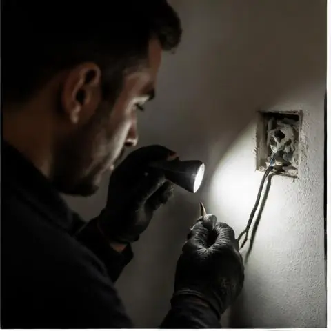 Esenyurt Orhan Gazi Mahallesi elektrikçi ekibinin orhan Gazi Mahallesi çevresinde motor besleme hatları için yerinde çalışması
