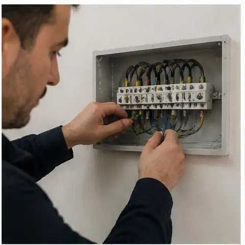 Esenyurt Sultaniye Mahallesi elektrikçi ekibinin sultaniye Mahallesi çevresinde sigorta atması için yerinde çalışması