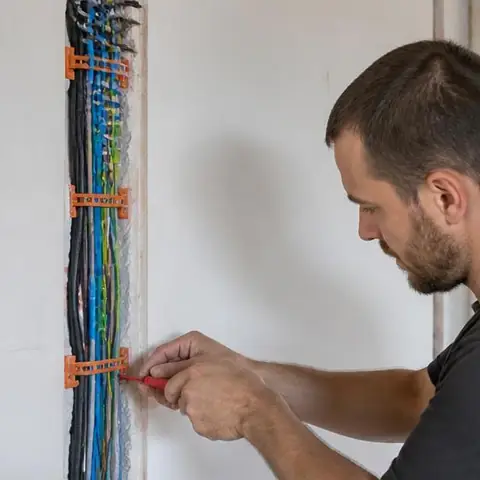 Silivri Fatih Mahallesi elektrikçi ekibinin priz topraklamasının ölçümle doğrulanması için yerinde çalışması
