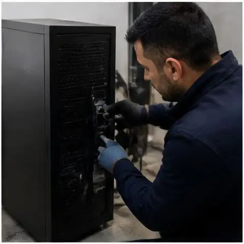 Bahçeşehir 2. Kısım elektrikçi ekibinin jeneratör ve hidrofor besleme panolarında kontaktör ve termik sorunları için yerinde çalışması