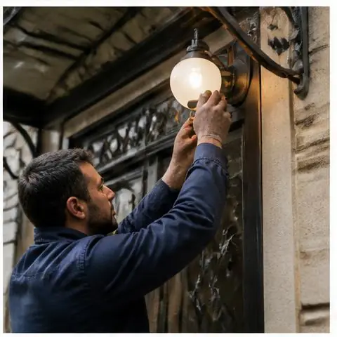 Esenyurt Namık Kemal Mahallesi elektrikçi ekibinin namık Kemal Mahallesi çevresinde konut priz arızaları için yerinde çalışması
