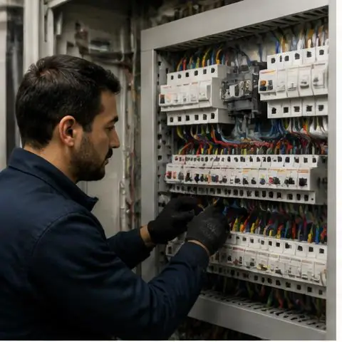 Esenyurt Bağlarçeşme Mahallesi elektrikçi ekibinin bağlarçeşme Mahallesi'nde eski daire tesisatı yenileme için yerinde çalışması