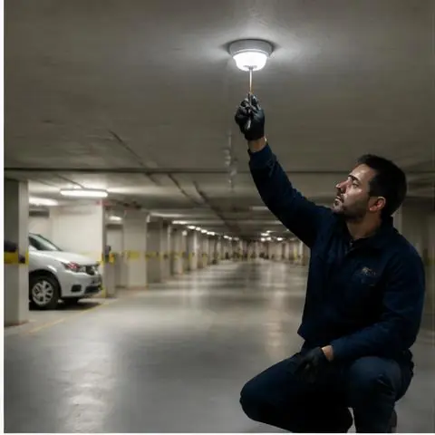 Esenyurt Bağlarçeşme Mahallesi elektrikçi ekibinin bağlarçeşme Mahallesi çevresinde yanan priz ve gevşek bağlantılar için yerinde çalışması