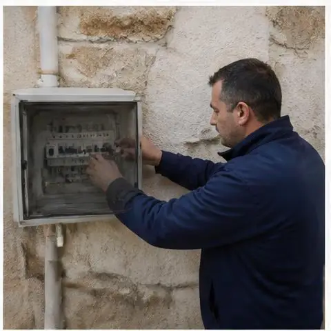 Büyükçekmece Kumburgaz Mahallesi elektrikçi ekibinin sahil işletmelerinde soğutucu ve mutfak hatları için yerinde çalışması