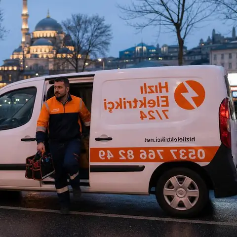 Silivri Semizkumlar Mahallesi elektrikçi ekibinin sahil işletmelerinde soğutma ve klima grubu yük dağılımı için yerinde çalışması