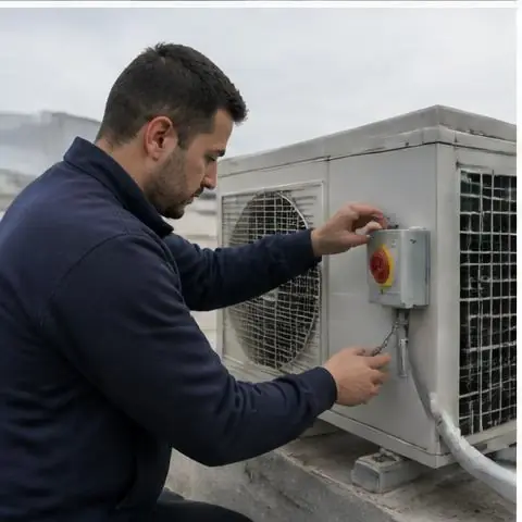 Esenyurt Yunus Emre Mahallesi elektrikçi ekibinin yunus Emre Mahallesi'nde apartman kolon hattı için yerinde çalışması