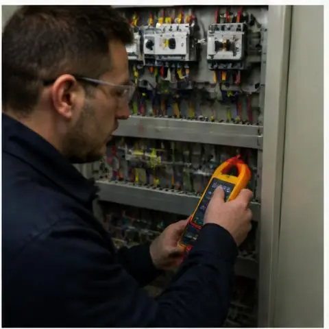 Esenyurt Akşemseddin Mahallesi elektrikçi ekibinin esenyurt Akşemseddin Mahallesi adreslerinde kaçak akım rölesi arızaları için yerinde çalışması