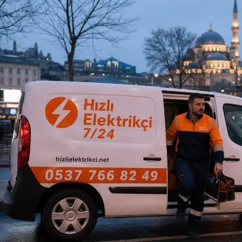 Silivri Cumhuriyet Mahallesi elektrikçi ekibinin site ortak alan panosu, otopark aydınlatması ve hidrofor bakımı için yerinde çalışması