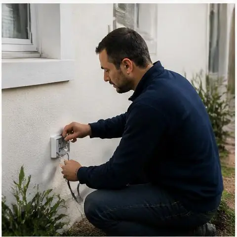 Büyükçekmece Pınartepe Mahallesi elektrikçi ekibinin yeni dairelerde ek priz ve aydınlatma hattı için yerinde çalışması