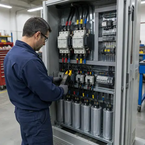 Beylikdüzü: Sanayi ve atölye yapılarında üç fazlı pano, kompanzasyon ve motor koruma arızaları — Yük analizi ve koruma düzeni Beylikdüzü elektrikçi ekibinin sanayi ve atölye yapılarında üç fazlı pano, kompanzasyon ve motor koruma arızaları için yerinde çalışması