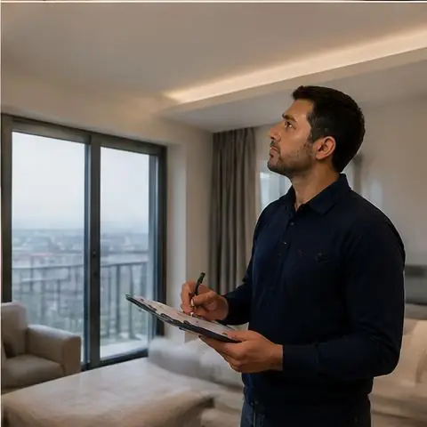 Avcılar Gümüşpala Mahallesi elektrikçi ekibinin tek hattan beslenen mutfak ve banyo gruplarında sigorta atması için yerinde çalışması