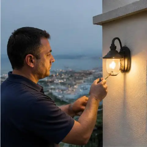 Esenyurt Esenkent Mahallesi elektrikçi ekibinin esenyurt Esenkent Mahallesi adreslerinde otopark sensörlü aydınlatma için yerinde çalışması