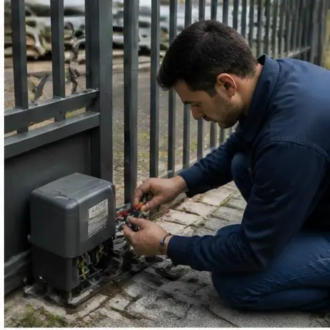Esenyurt İncirtepe Mahallesi elektrikçi ekibinin incirtepe Mahallesi çevresinde merdiven otomatiği arızası için yerinde çalışması